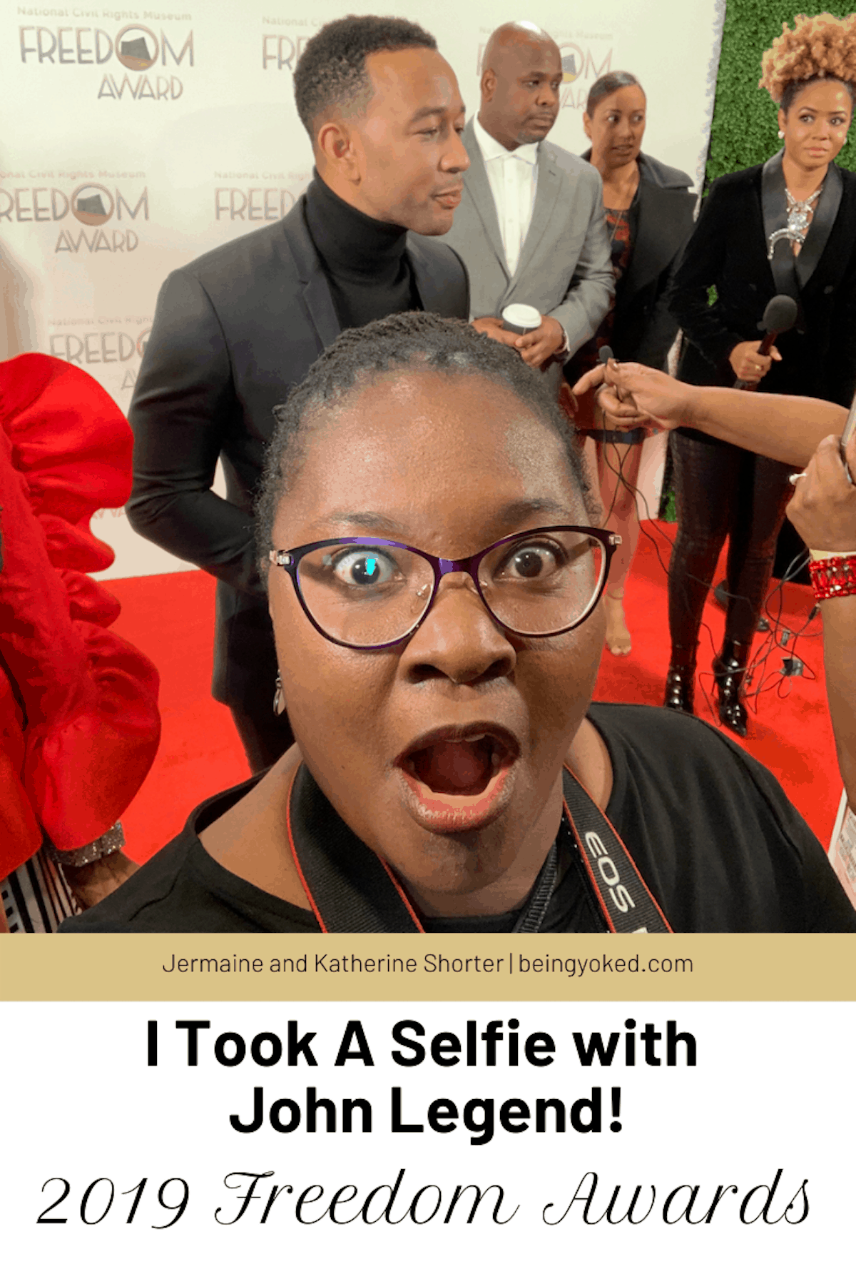 selfie with John Legend 2019 Freedom Awards